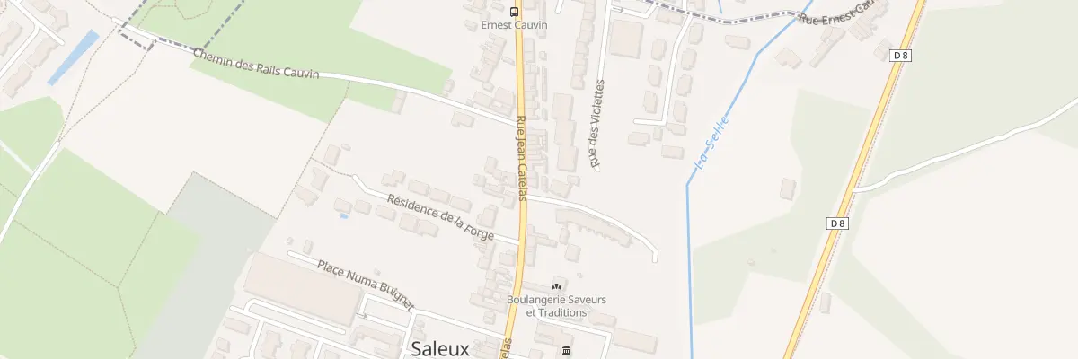 Plan du 38 Rue Jean Catelas à Saleux