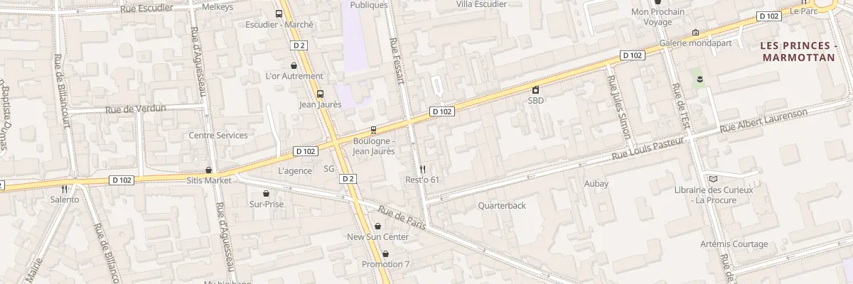 Plan du 57 Rue Fessart à Boulogne-Billancourt