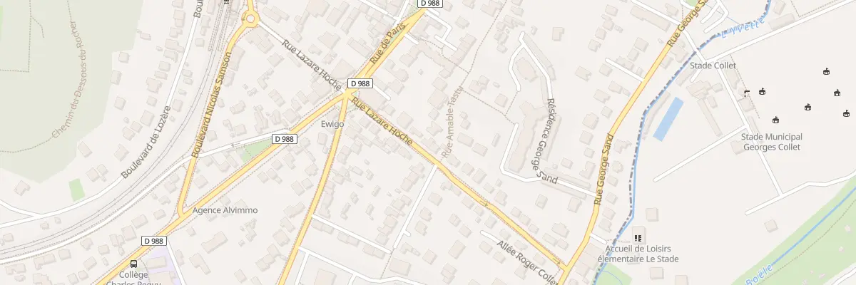 Plan du 17 Rue Lazare Hoche à Palaiseau