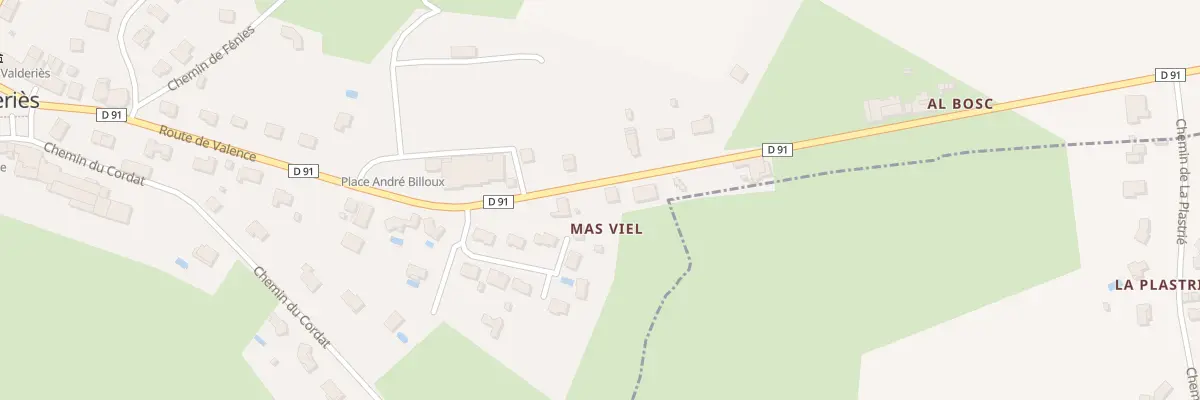 Plan du 26 Rte de Valence à Valderiès