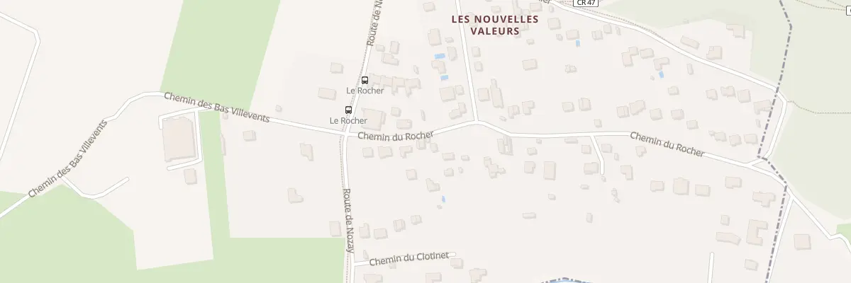 Plan du 8B Che du Rocher à Villejust