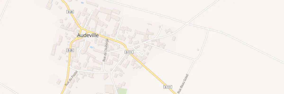 Plan du 2 Rue Alfred de Vigny à Audeville
