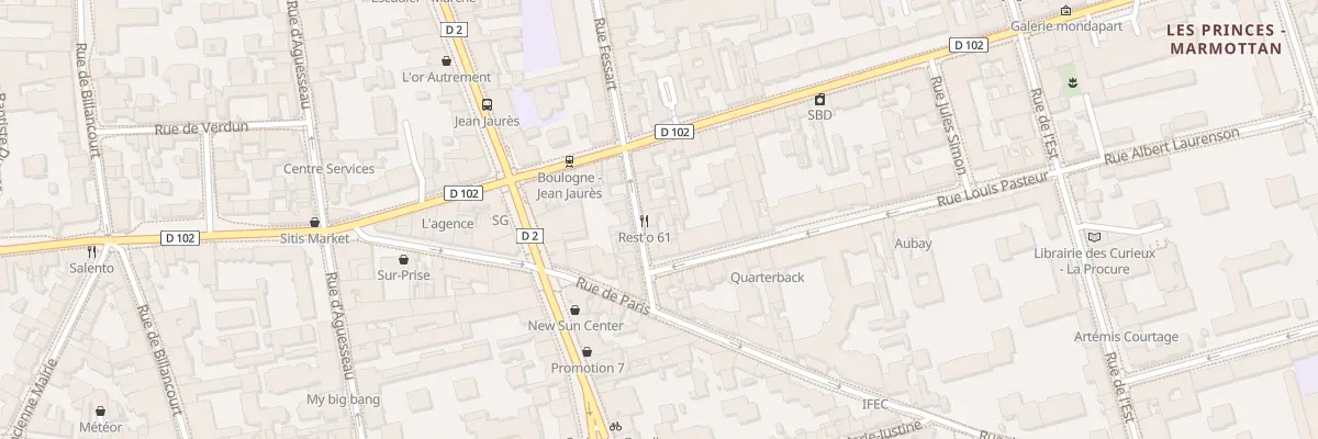 Plan du 61 Rue Fessart à Boulogne-Billancourt