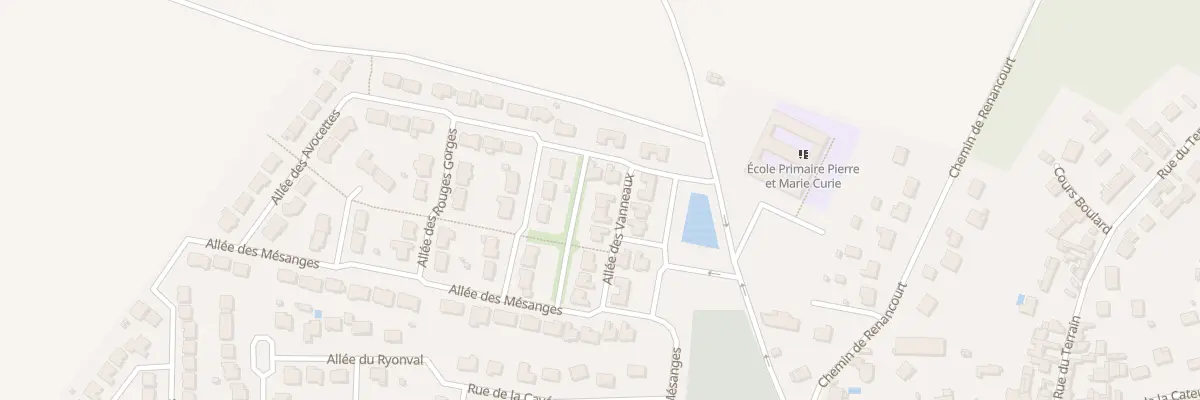 Plan du 11 All des Vanneaux à Pont-de-Metz