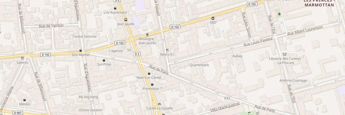 Plan du 63 Rue Fessart à Boulogne-Billancourt