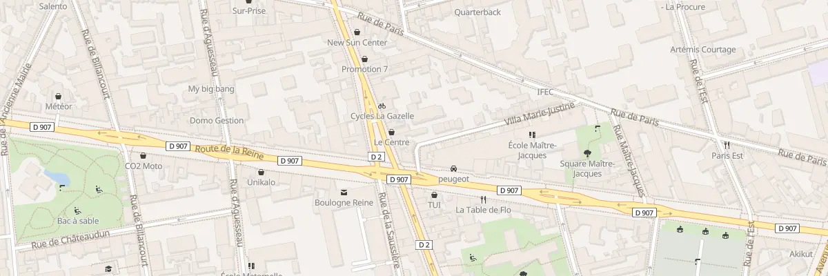 Plan du 57 Bd Jean Jaurès à Boulogne-Billancourt