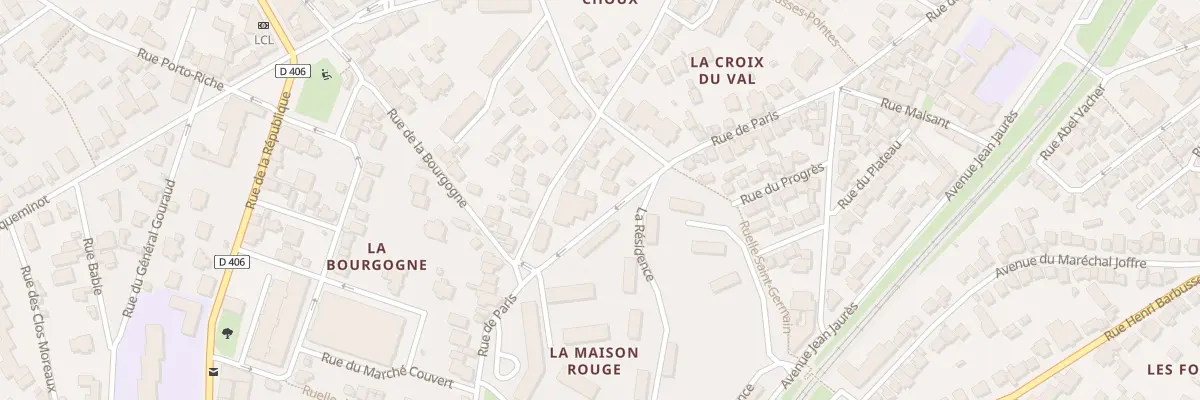 Plan du 92 Rue de Paris à Meudon