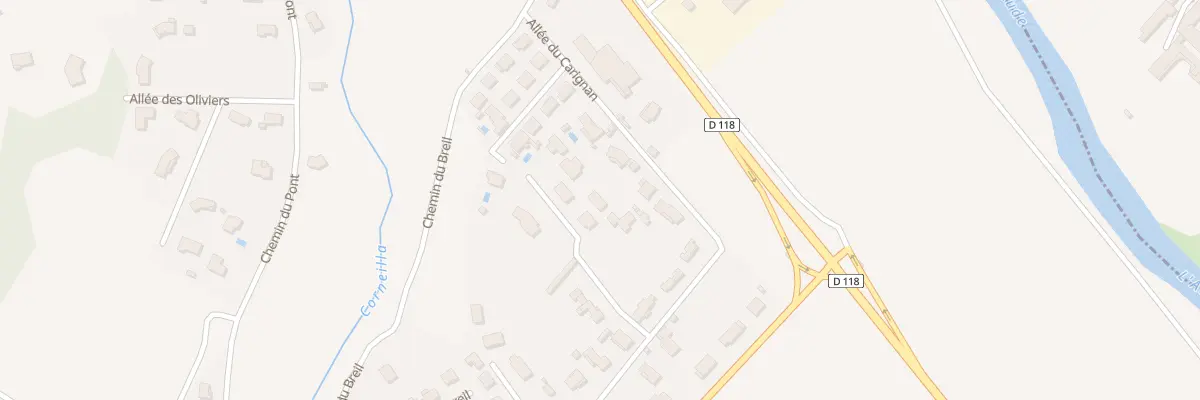 Plan du 5 Imp du Carignan à Cournanel