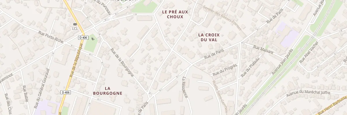 Plan du 1B Rue de la Croix du Val à Meudon