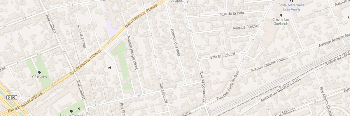 Plan du 7 Av des Vats à Colombes