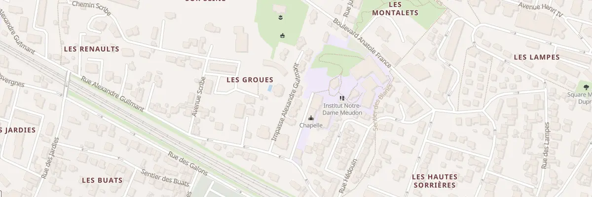 Plan du 26 Rue Alexandre Guilmant à Meudon