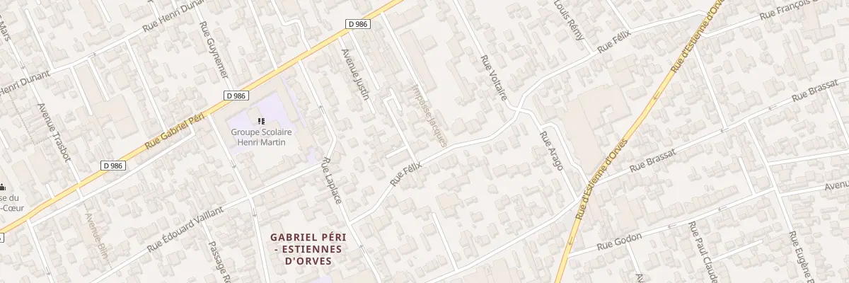 Plan du 100 Rue Félix à Colombes