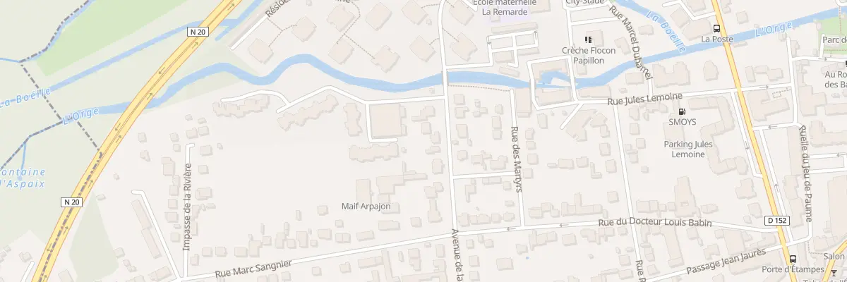 Plan du 21 Av de la République à Arpajon