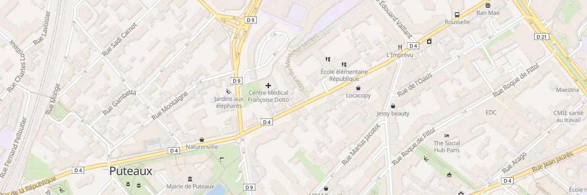 Plan du 88 Rue de la République à Puteaux