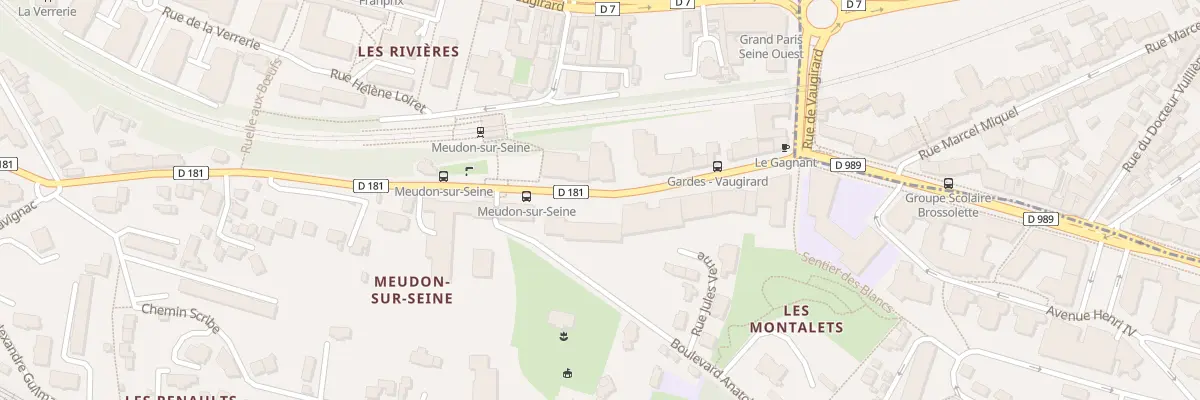 Plan du 11 Bd Anatole France à Meudon