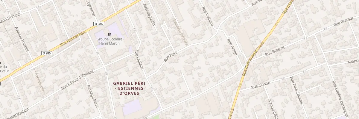 Plan du 93 Rue Félix à Colombes