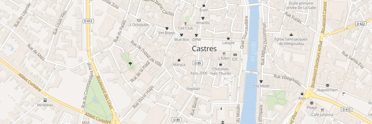 Plan du 3 Rue Victor Hugo à Castres