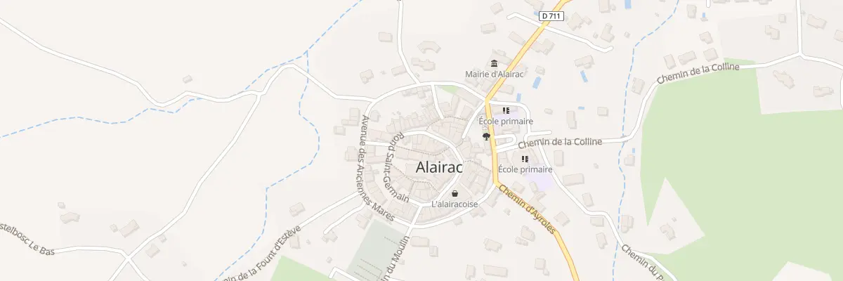 Plan du 79 Le Village à Alairac