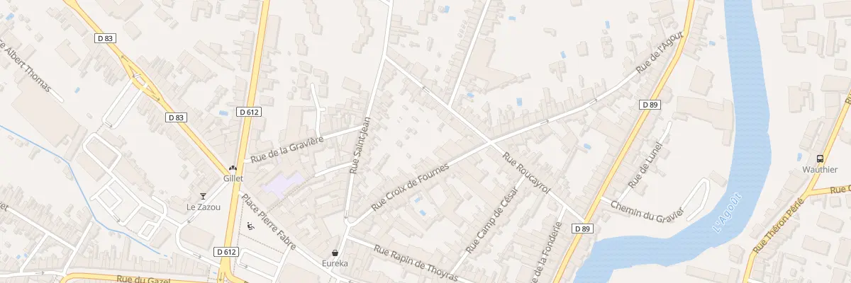 Plan du 47 Rue Croix de Fournès à Castres