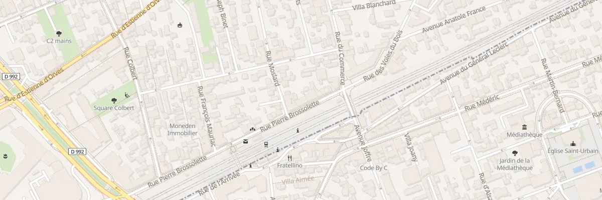 Plan du 16 Rue Pierre Brossolette à Colombes