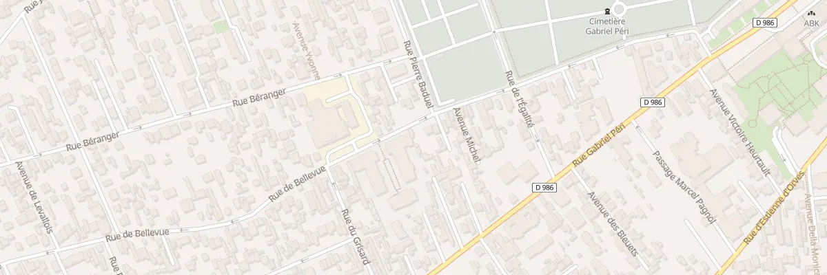 Plan du 89 Rue de Bellevue à Colombes