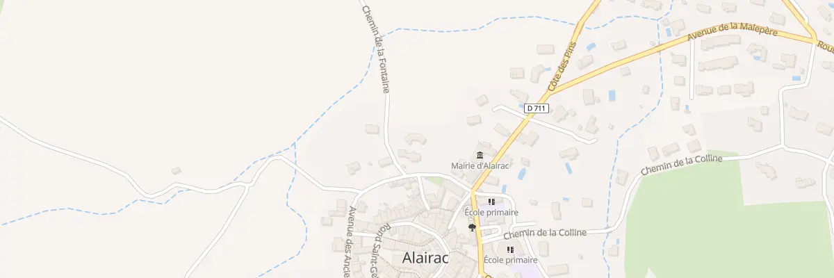 Plan de Rec de la Font à Alairac