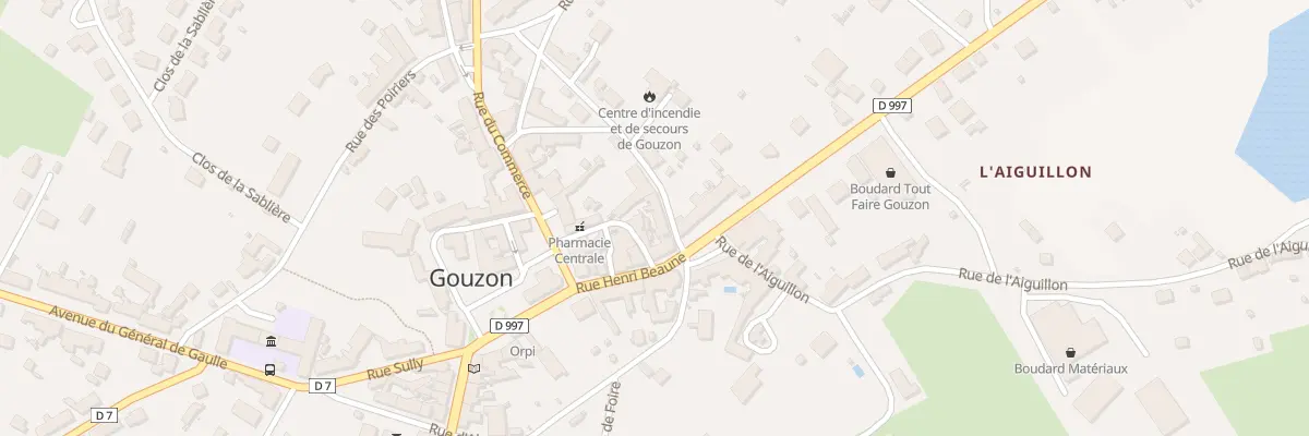 Plan du 7 Rue Basse à Gouzon