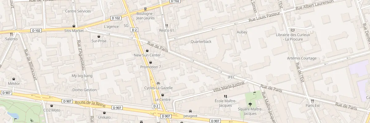 Plan du 79 Rue de Paris à Boulogne-Billancourt