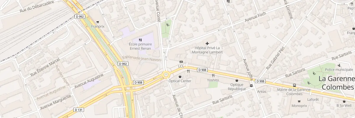 Plan du 102 Bd de la République à La Garenne-Colombes