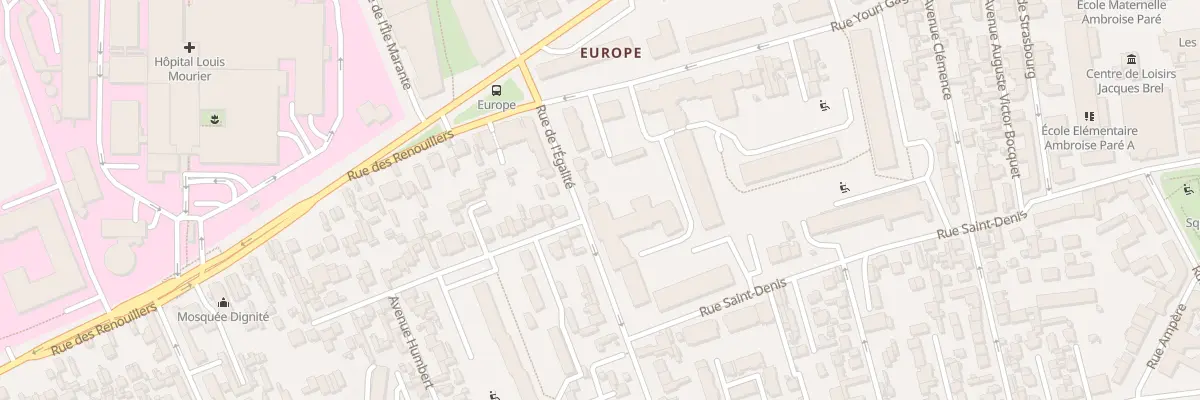 Plan du 50 Rue de l’Egalité à Colombes
