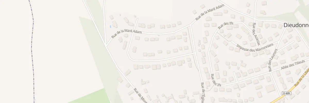 Plan du 12 Rue du Mont des Vignes à Dieudonné