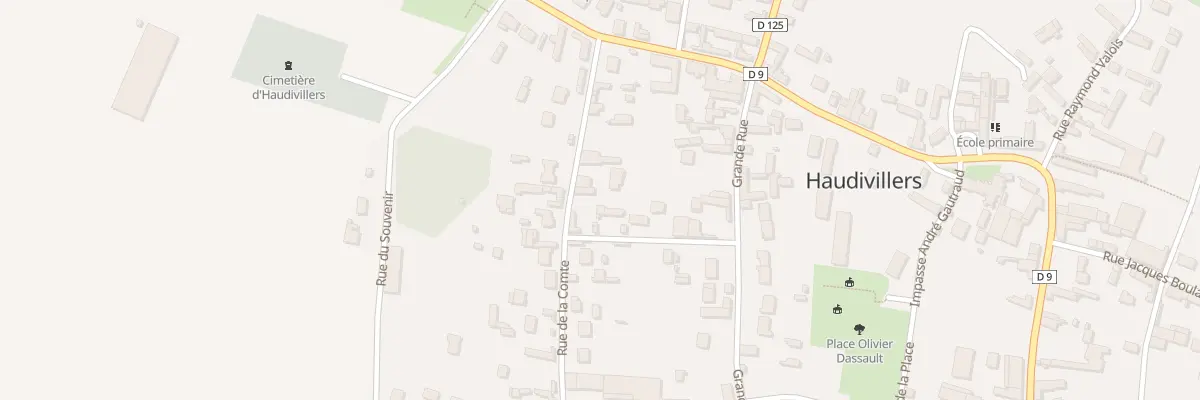 Plan du 11 Rue de la Comté à Haudivillers