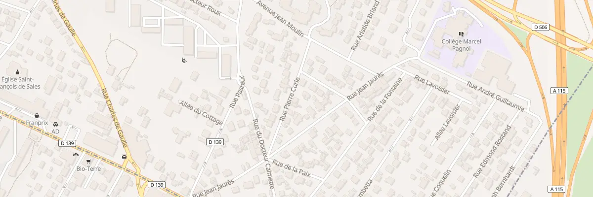 Plan du 12 Rue Pierre Curie au Plessis-Bouchard