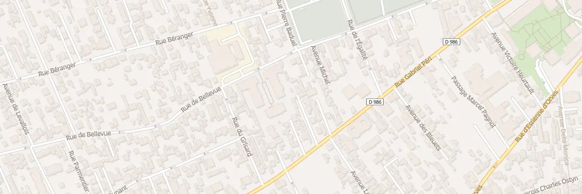 Plan du 95 Rue de Bellevue à Colombes