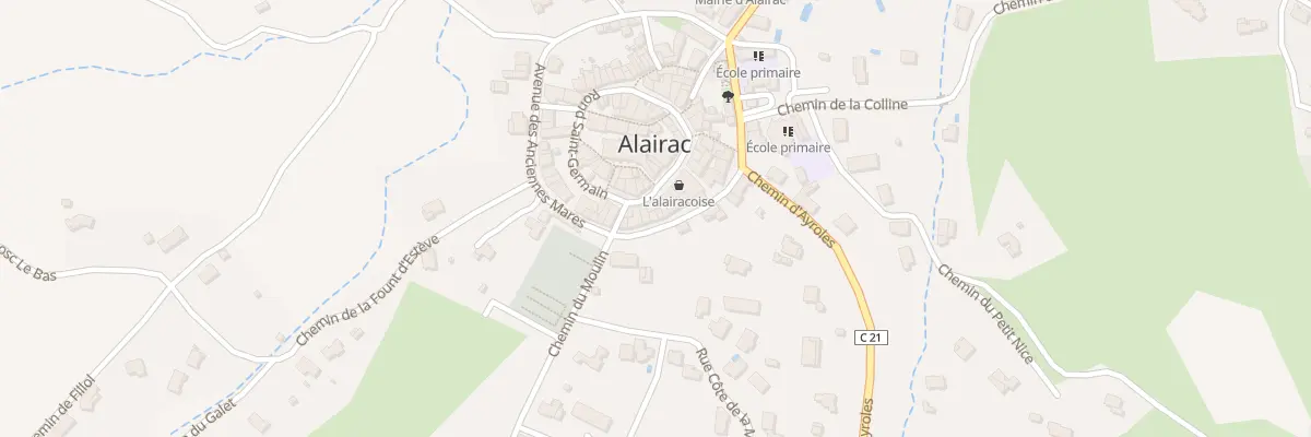 Plan du 6 Rue Rond St Germain à Alairac