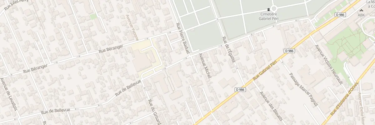 Plan du 83 Rue de Bellevue à Colombes