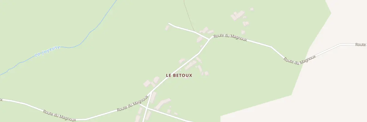 Plan du 8 Le Betoux à Préveranges
