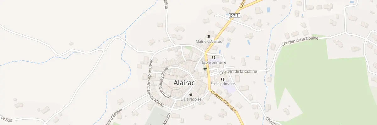 Plan du 58 Le Village à Alairac