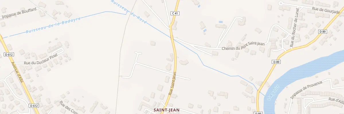 Plan du 179 Rue Saint Jean à Castres