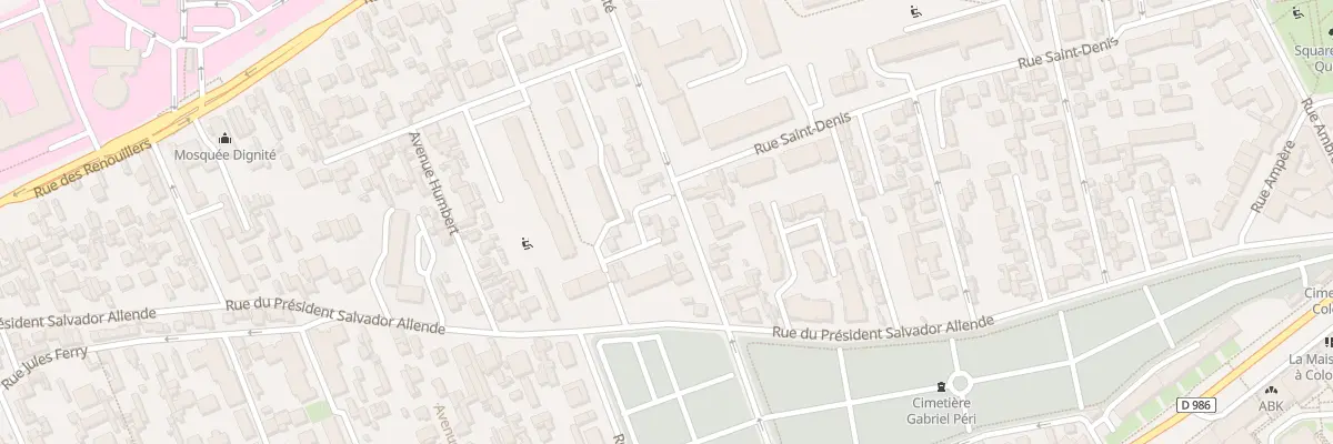 Plan du 27 Rue de l’Egalité à Colombes