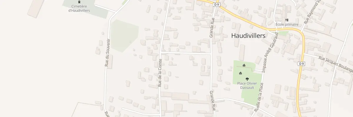 Plan du 2 Rle de la Comté à Haudivillers