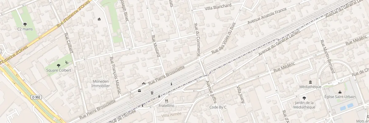 Plan du 10 Rue Pierre Brossolette à Colombes