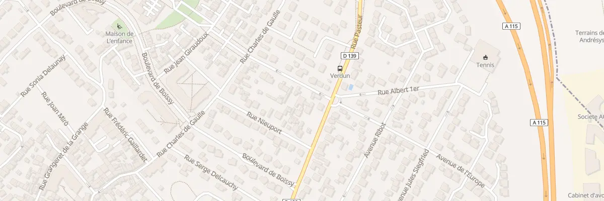 Plan du 16 Rue de Verdun au Plessis-Bouchard