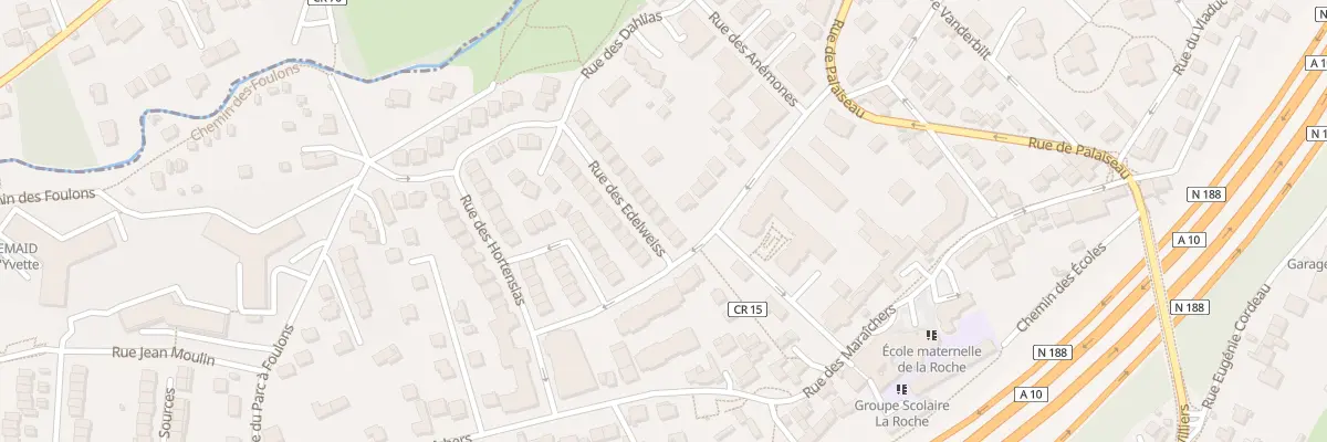 Plan du 6 Rue des Edelweiss à Villebon-sur-Yvette