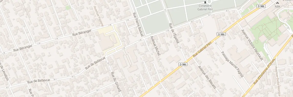 Plan du 81 Rue de Bellevue à Colombes