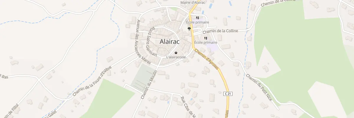 Plan du 24 Le Village à Alairac