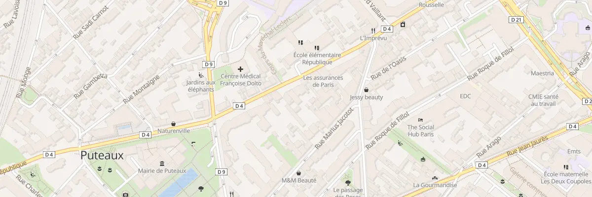 Plan du 107 Rue de la République à Puteaux