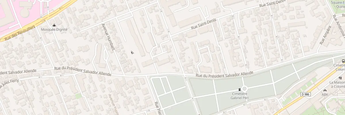 Plan du 23 Rue de l’Egalité à Colombes