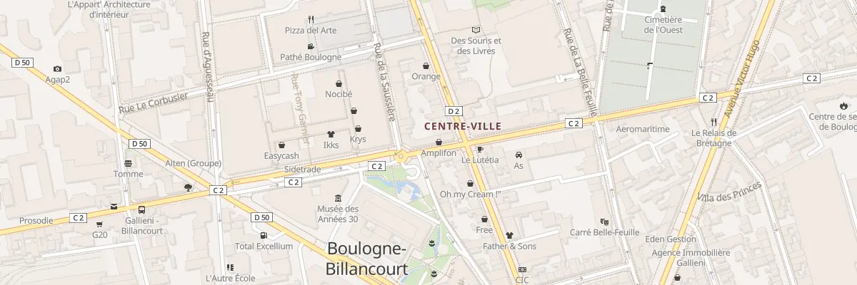 Plan du 98 Rue Gallieni à Boulogne-Billancourt