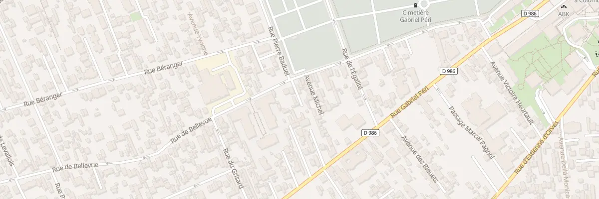Plan du 79 Rue de Bellevue à Colombes